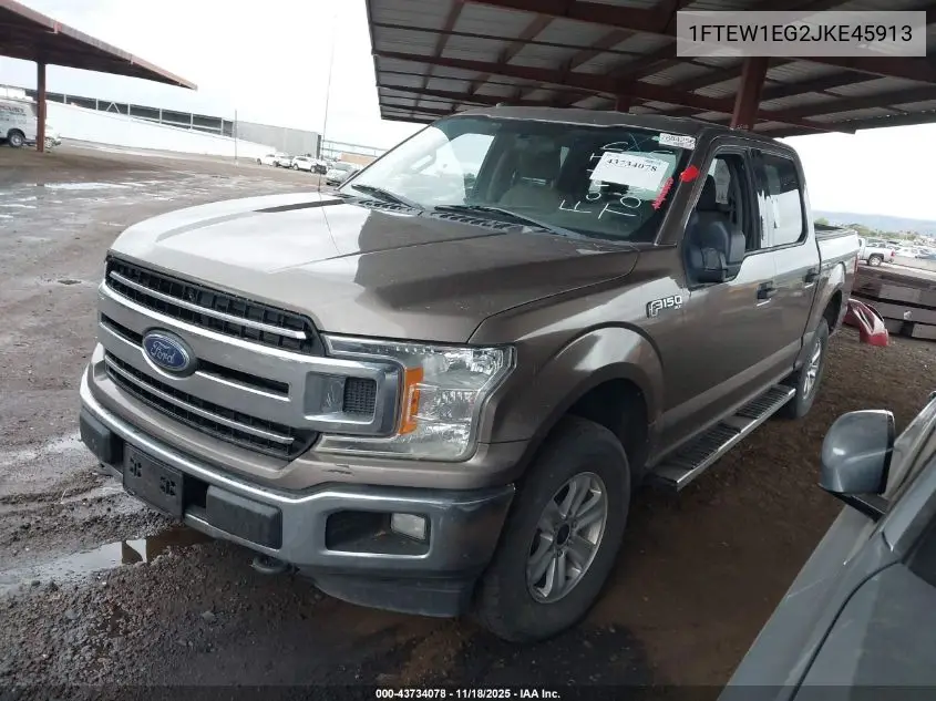 1FTEW1EG2JKE45913 2018 Ford F-150 Xlt