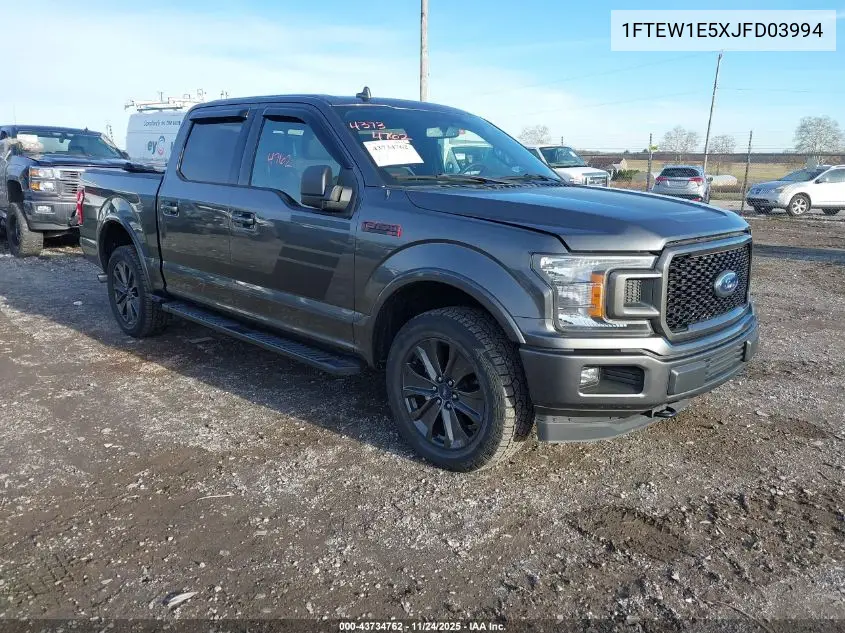 1FTEW1E5XJFD03994 2018 Ford F-150 Xlt