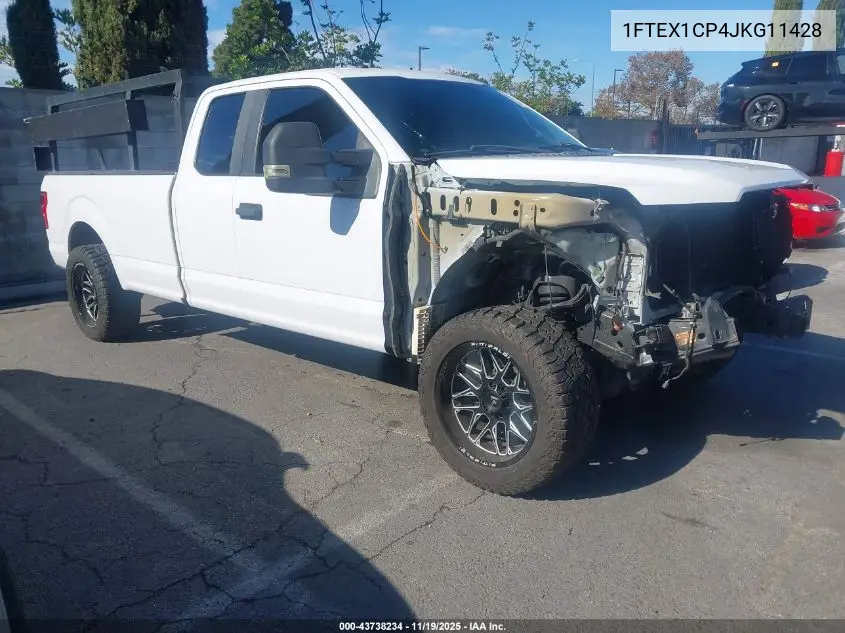 1FTEX1CP4JKG11428 2018 Ford F-150 Xl