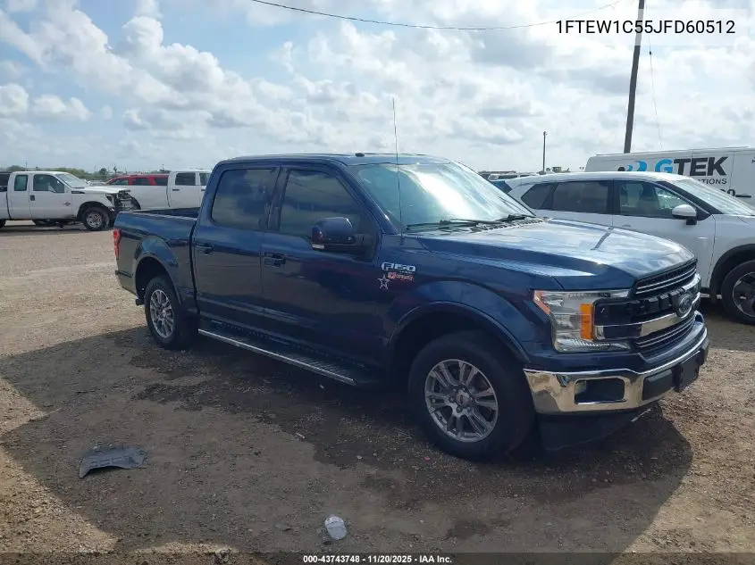 1FTEW1C55JFD60512 2018 Ford F-150 Lariat