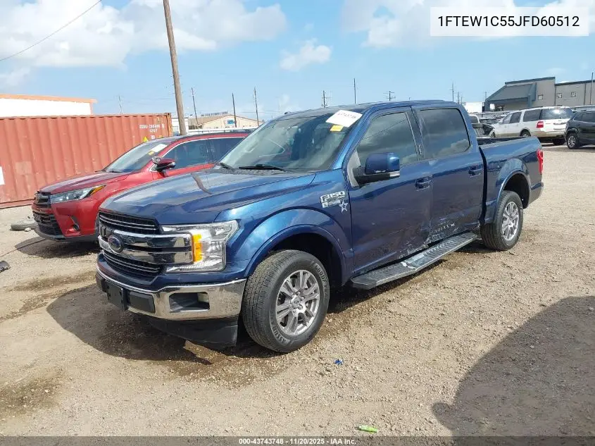 1FTEW1C55JFD60512 2018 Ford F-150 Lariat