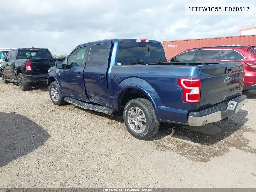 1FTEW1C55JFD60512 2018 Ford F-150 Lariat