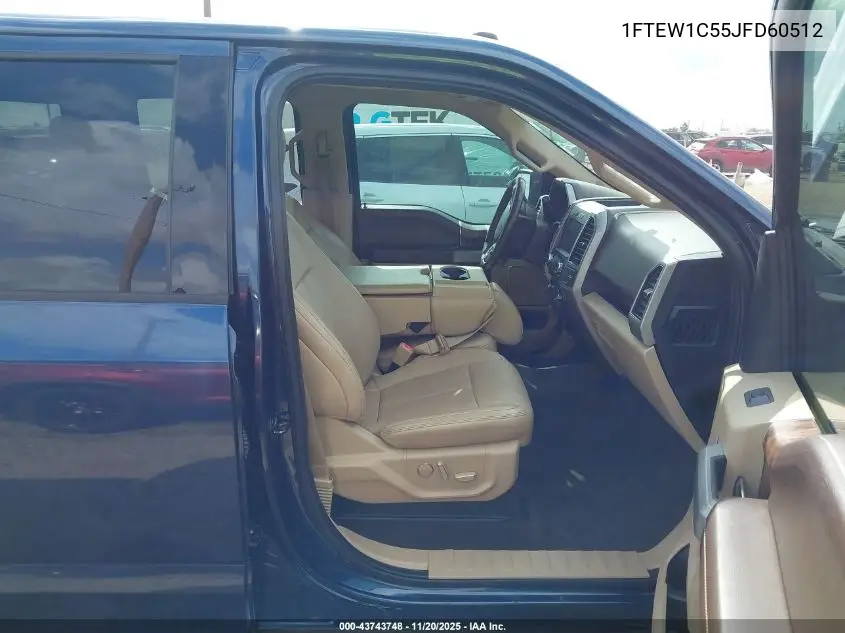 1FTEW1C55JFD60512 2018 Ford F-150 Lariat
