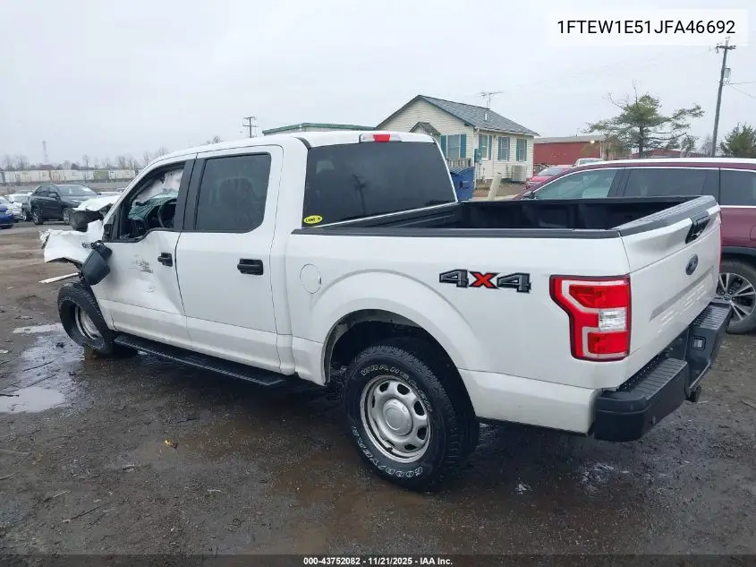 1FTEW1E51JFA46692 2018 Ford F-150 Xl