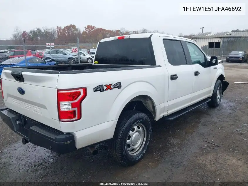 1FTEW1E51JFA46692 2018 Ford F-150 Xl