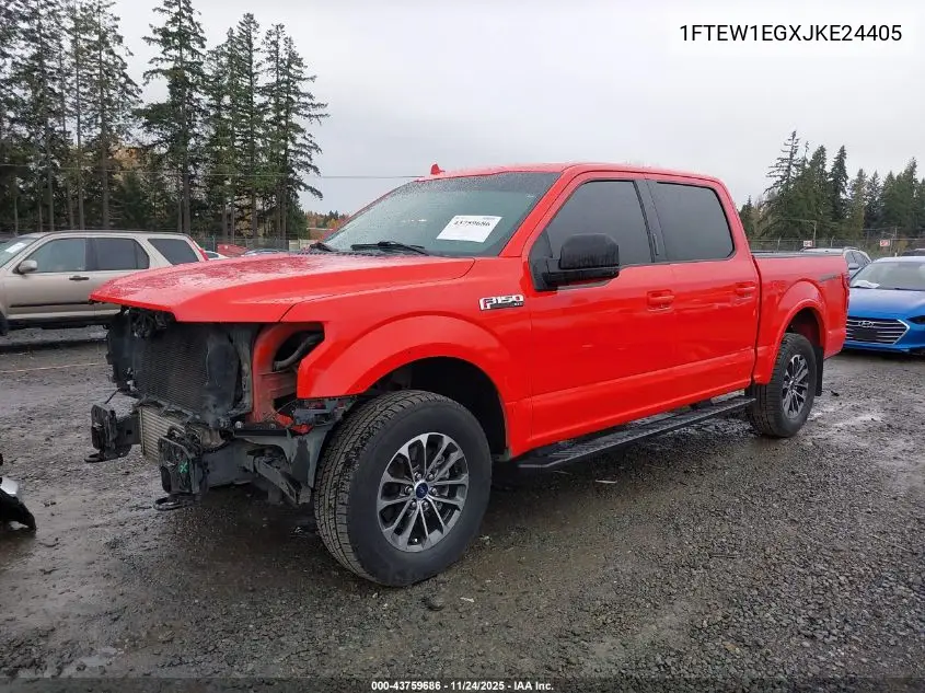 1FTEW1EGXJKE24405 2018 Ford F-150 Xlt
