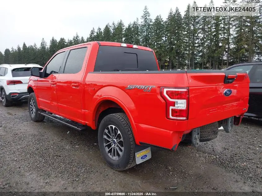 1FTEW1EGXJKE24405 2018 Ford F-150 Xlt
