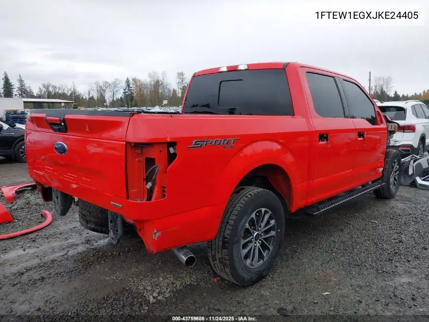 1FTEW1EGXJKE24405 2018 Ford F-150 Xlt