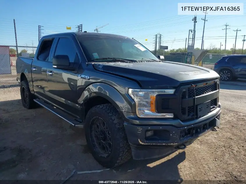 1FTEW1EPXJFA16365 2018 Ford F-150 Xlt