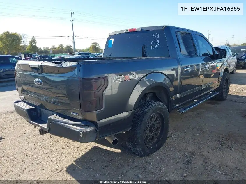 1FTEW1EPXJFA16365 2018 Ford F-150 Xlt