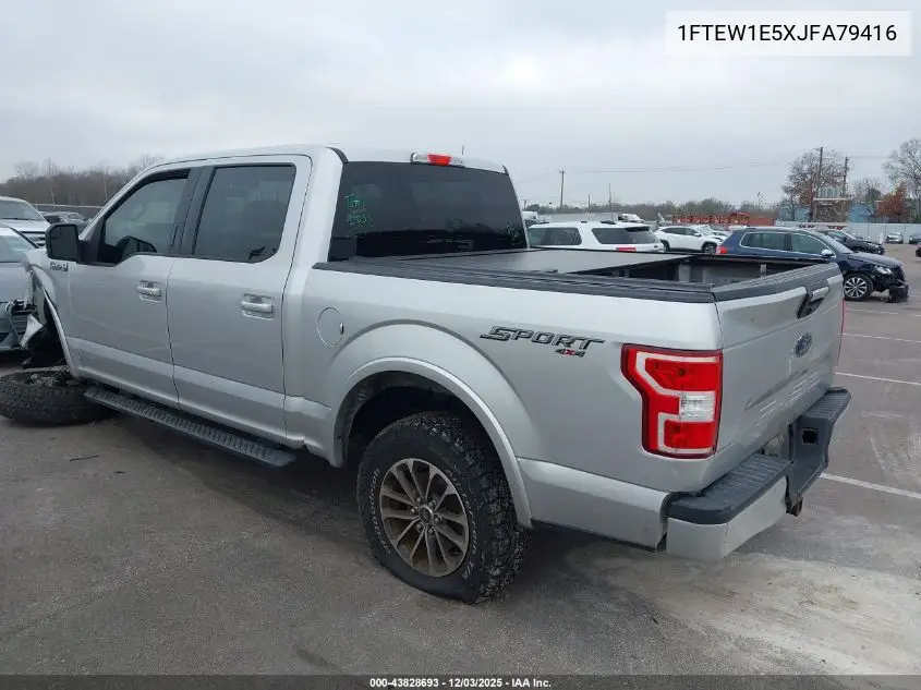 1FTEW1E5XJFA79416 2018 Ford F-150 Xlt