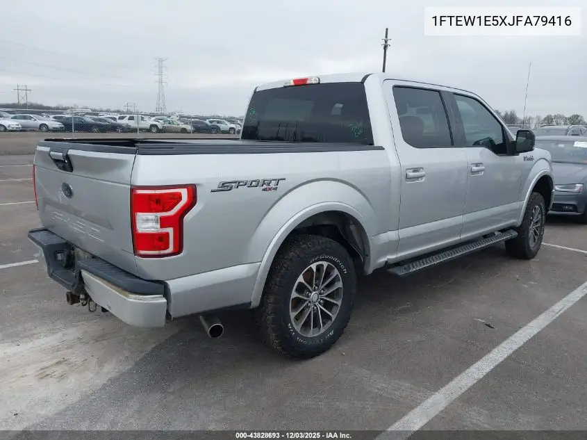 1FTEW1E5XJFA79416 2018 Ford F-150 Xlt