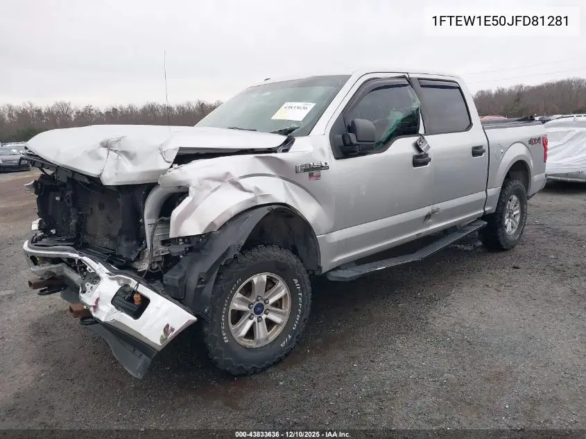 1FTEW1E50JFD81281 2018 Ford F-150 Xlt