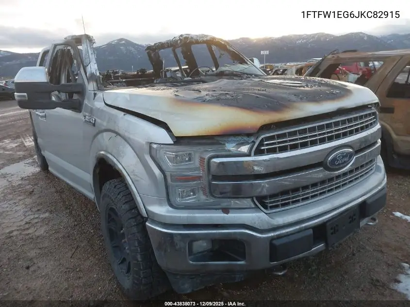 1FTFW1EG6JKC82915 2018 Ford F-150 Lariat