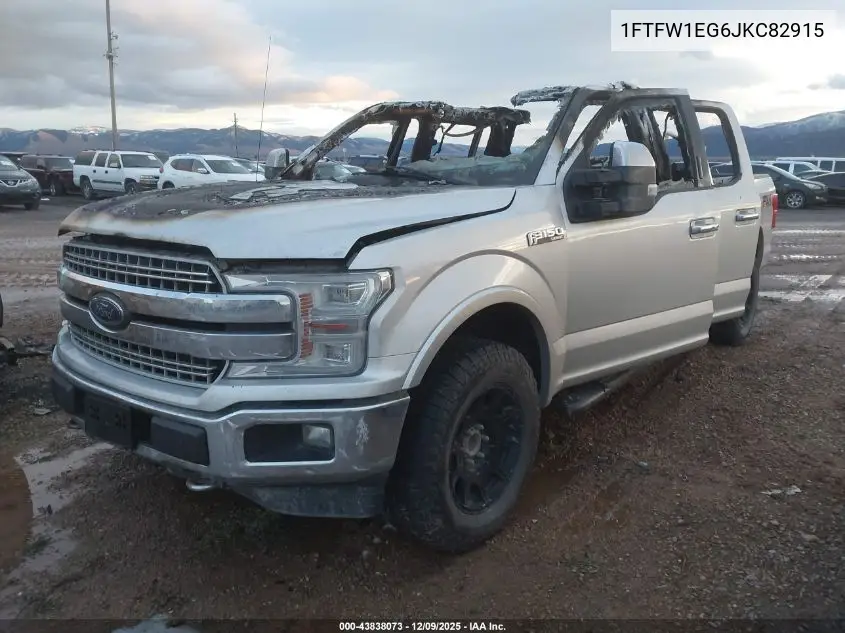 1FTFW1EG6JKC82915 2018 Ford F-150 Lariat