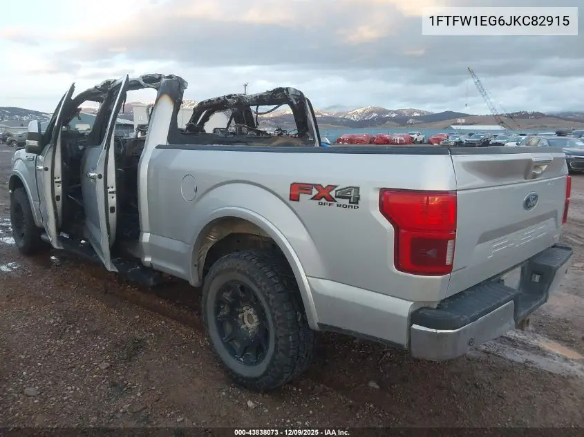 1FTFW1EG6JKC82915 2018 Ford F-150 Lariat