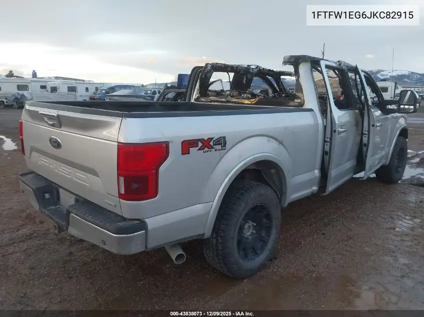 1FTFW1EG6JKC82915 2018 Ford F-150 Lariat
