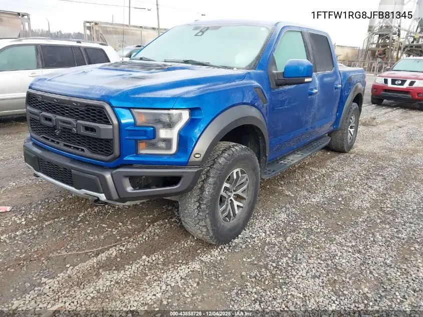 1FTFW1RG8JFB81345 2018 Ford F-150 Raptor