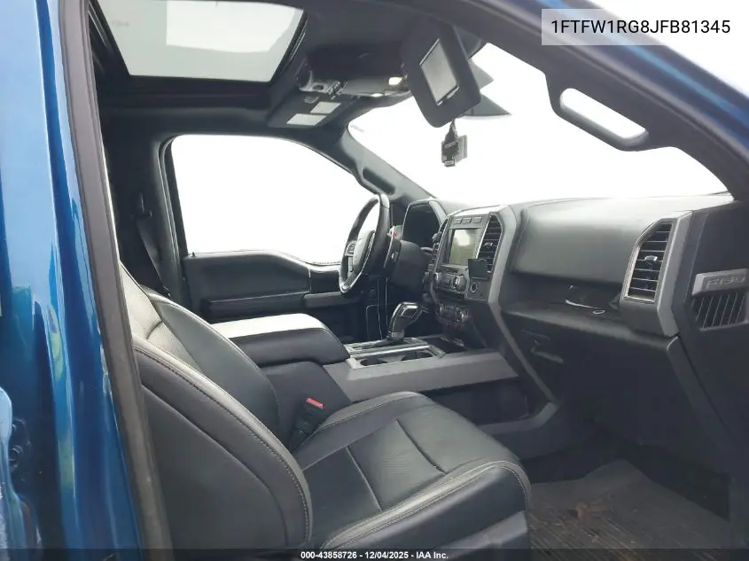 1FTFW1RG8JFB81345 2018 Ford F-150 Raptor