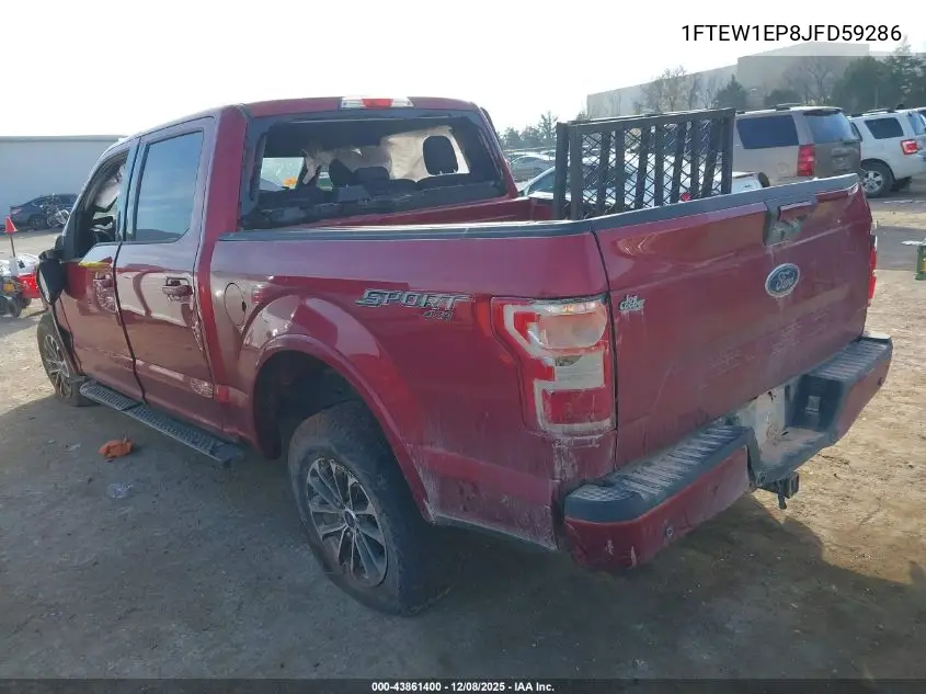 1FTEW1EP8JFD59286 2018 Ford F-150 Xlt