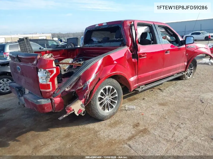 1FTEW1EP8JFD59286 2018 Ford F-150 Xlt