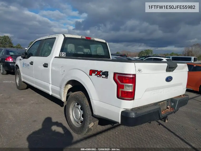 1FTFW1E50JFE55982 2018 Ford F-150 Xl