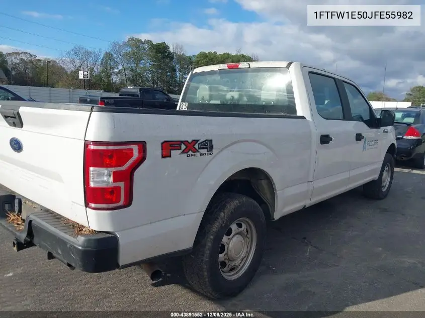 1FTFW1E50JFE55982 2018 Ford F-150 Xl