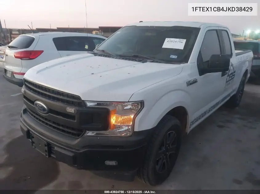1FTEX1CB4JKD38429 2018 Ford F-150 Xl