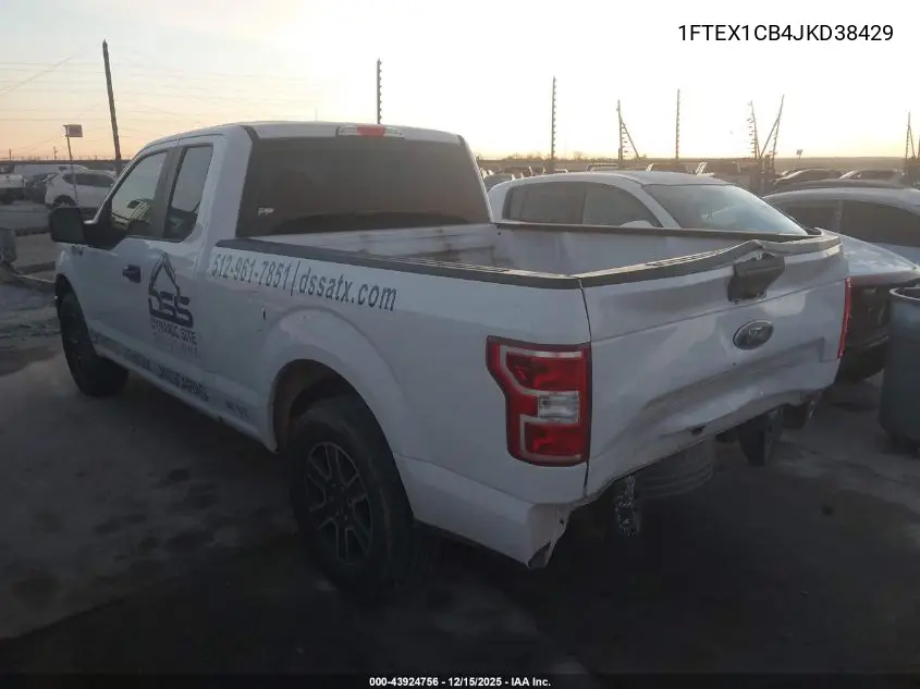 1FTEX1CB4JKD38429 2018 Ford F-150 Xl