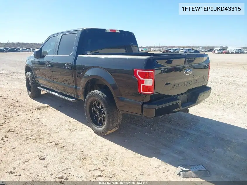 1FTEW1EP9JKD43315 2018 Ford F-150 Xl