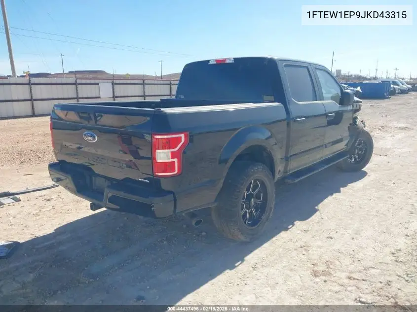 1FTEW1EP9JKD43315 2018 Ford F-150 Xl