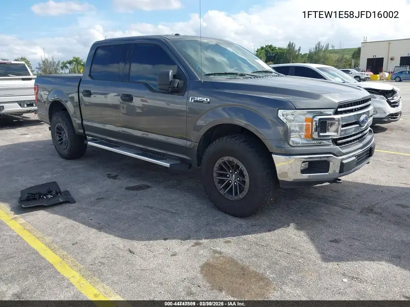 1FTEW1E58JFD16002 2018 Ford F-150 Xlt