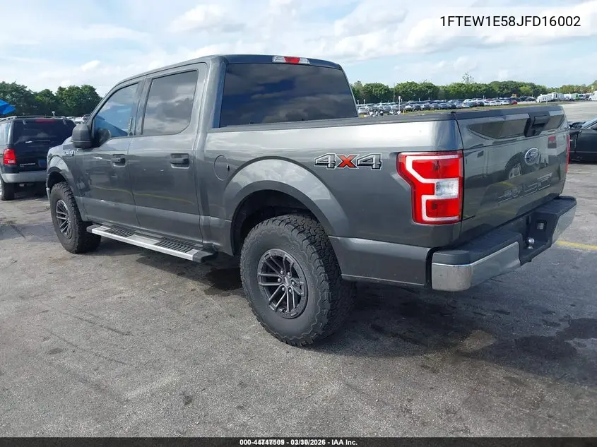 1FTEW1E58JFD16002 2018 Ford F-150 Xlt