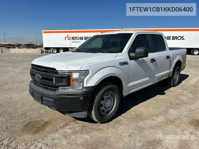 1FTEW1CB1KKD06400 2019 Ford F-150 2019 Ford F-150 Xl 4X2 Crew Cab Pickup