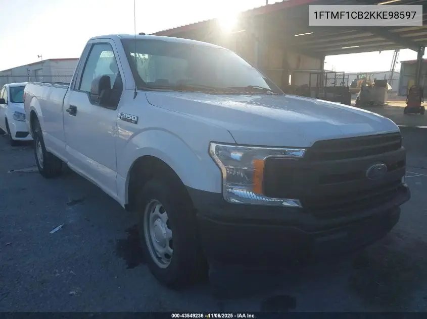 1FTMF1CB0KKE98596 2019 Ford F150