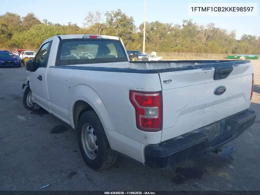 1FTMF1CB0KKE98596 2019 Ford F150