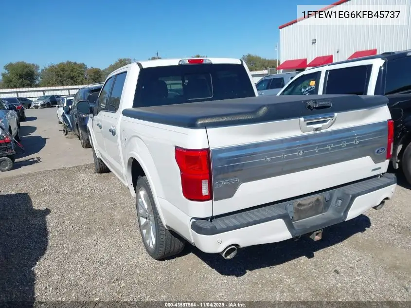 1FTEW1EG6KFB45737 2019 Ford F-150 Limited
