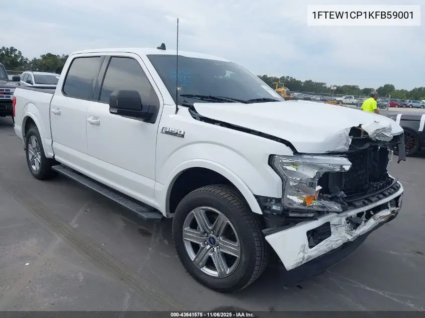 1FTEW1CP1KFB59001 2019 Ford F-150 Xlt