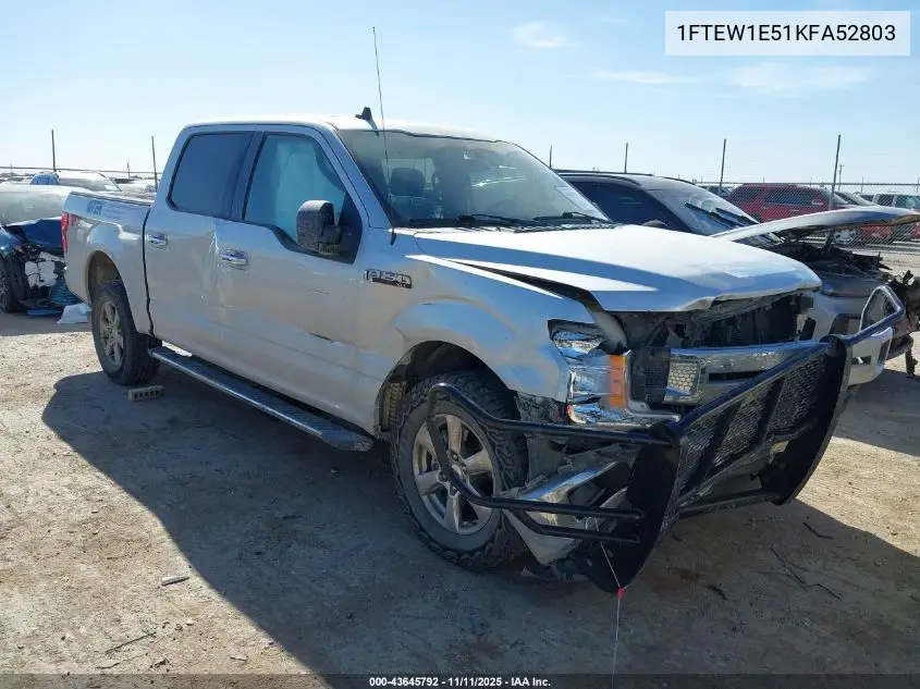 1FTEW1E51KFA52803 2019 Ford F-150 Xlt