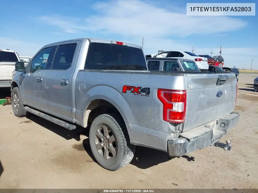 1FTEW1E51KFA52803 2019 Ford F-150 Xlt