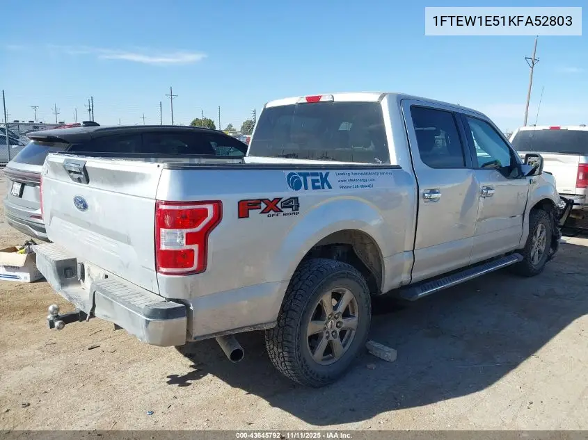 1FTEW1E51KFA52803 2019 Ford F-150 Xlt
