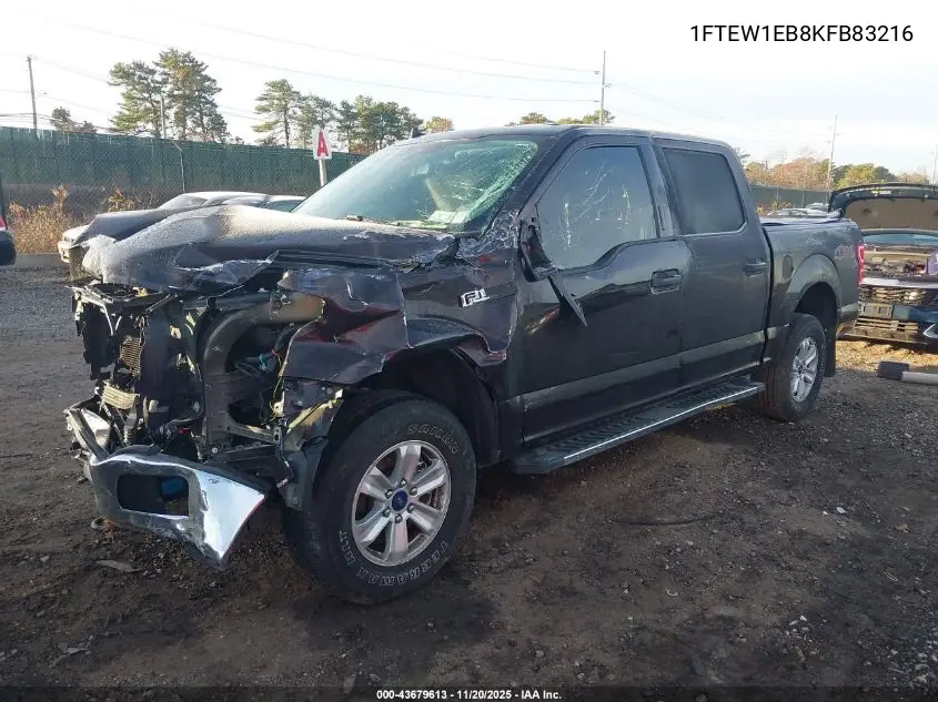 1FTEW1EB8KFB83216 2019 Ford F-150 Xlt