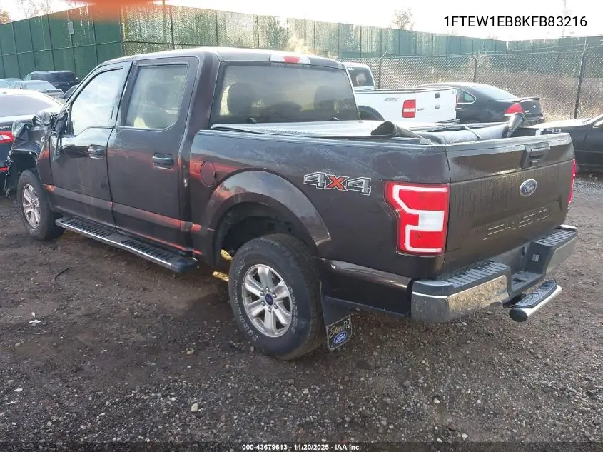 1FTEW1EB8KFB83216 2019 Ford F-150 Xlt