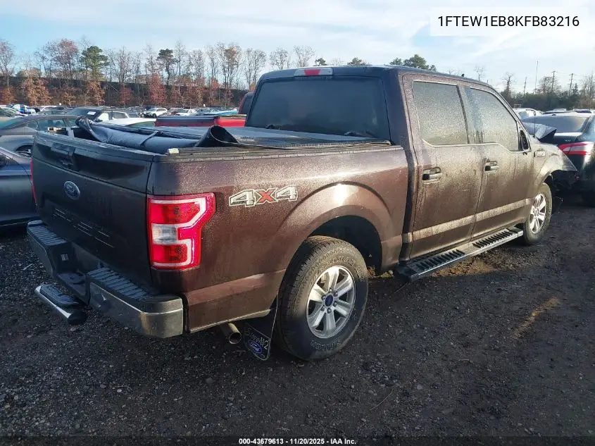 1FTEW1EB8KFB83216 2019 Ford F-150 Xlt