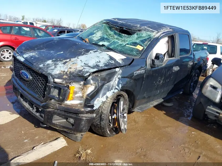 1FTEW1E53KFB89449 2019 Ford F-150 Xl