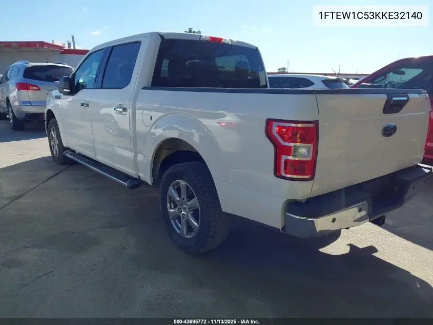 1FTEW1C53KKE32140 2019 Ford F-150 Xlt