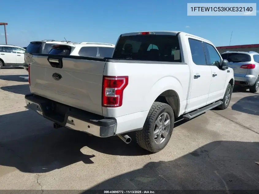 1FTEW1C53KKE32140 2019 Ford F-150 Xlt