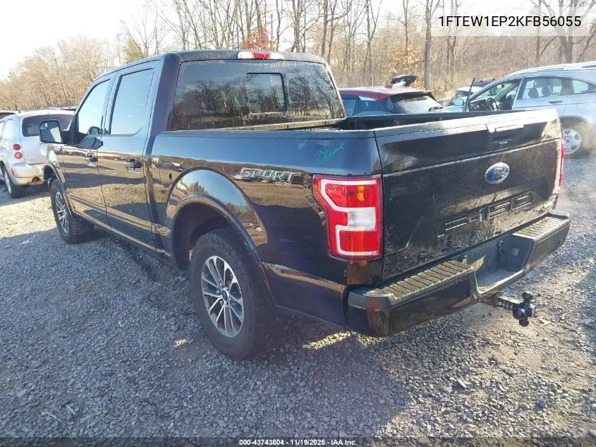 1FTEW1EP2KFB56055 2019 Ford F-150 Xlt
