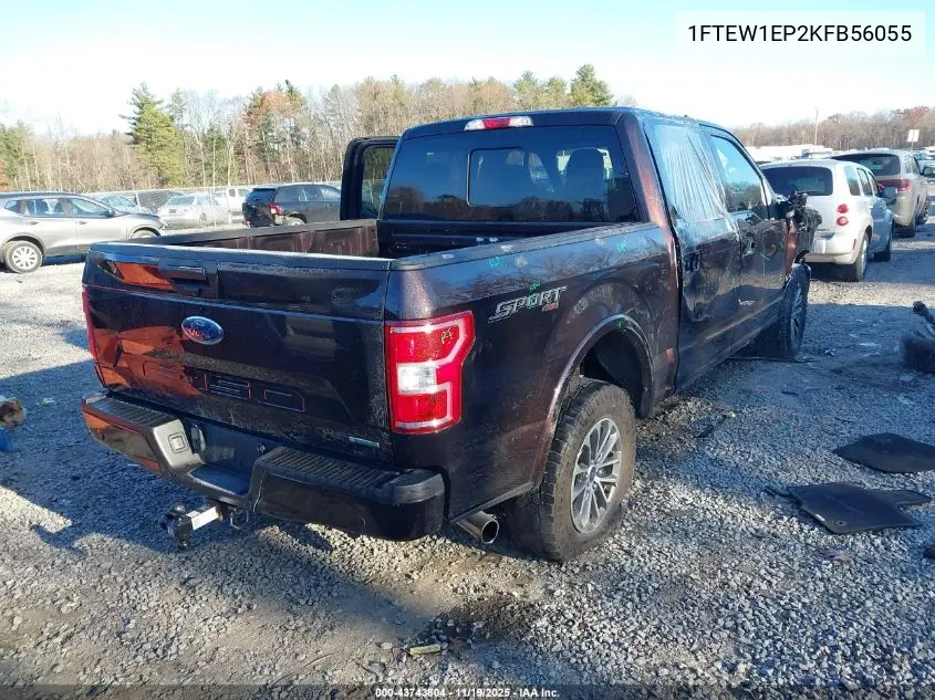 1FTEW1EP2KFB56055 2019 Ford F-150 Xlt