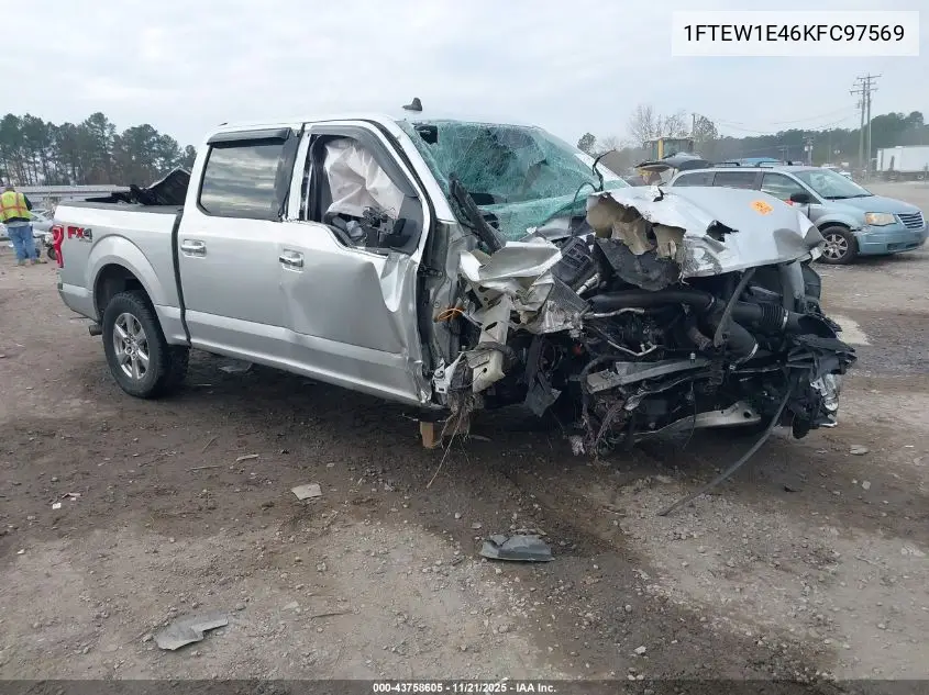 1FTEW1E46KFC97569 2019 Ford F-150 Xlt
